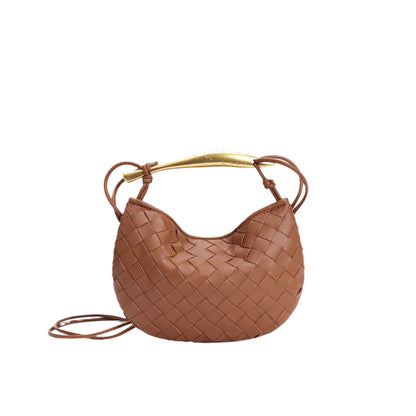 Véna – Woven Leather Mini Crossbody in Cowhide Grace