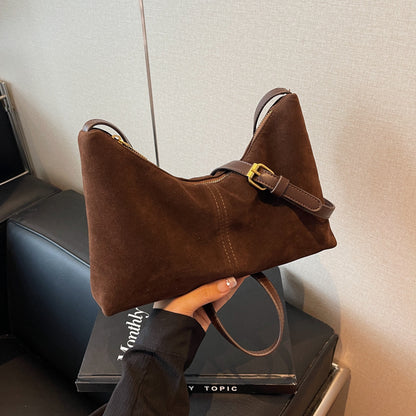 VOIDRA™ UrbaneVibe – Soft PU Vintage Shoulder Crossbody Tote