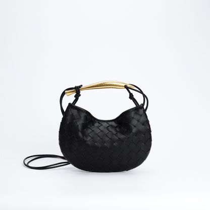 Véna – Woven Leather Mini Crossbody in Cowhide Grace