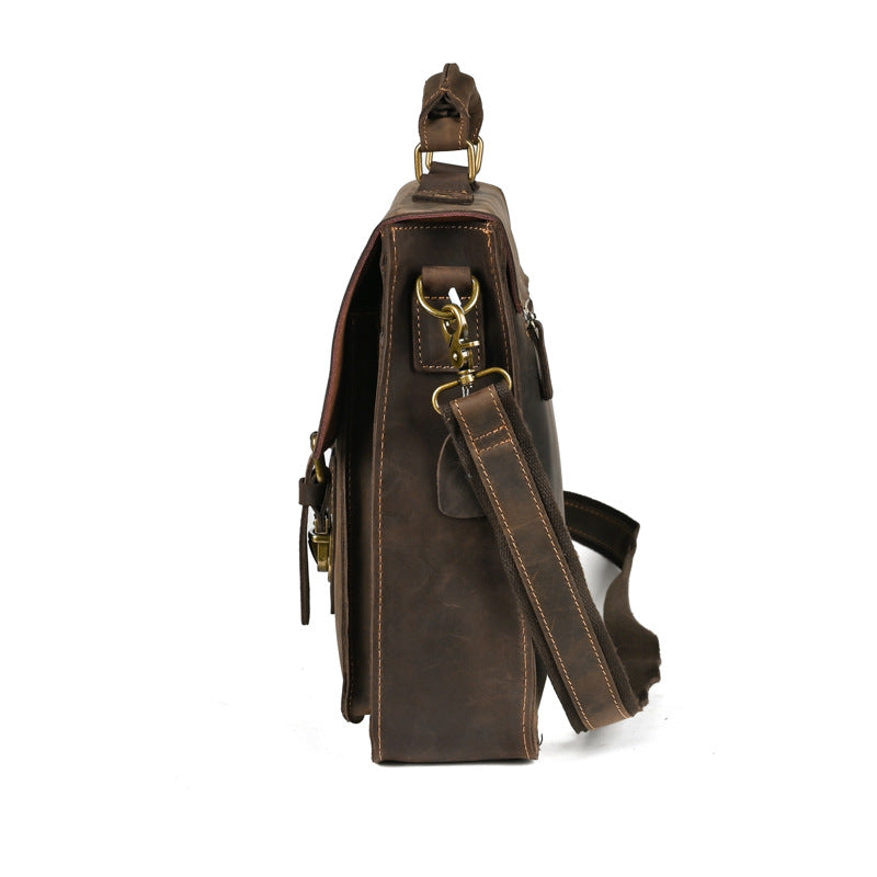 STRYDA.CORE – First-Layer Leather Laptop Crossbody