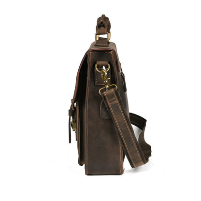 STRYDA.CORE – First-Layer Leather Laptop Crossbody