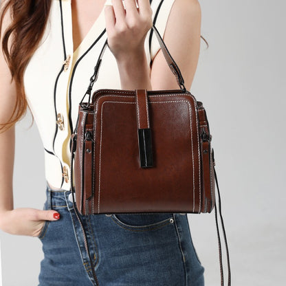 VOIDRA CityMuse – Oil Wax Leather Commuter Shoulder Crossbody