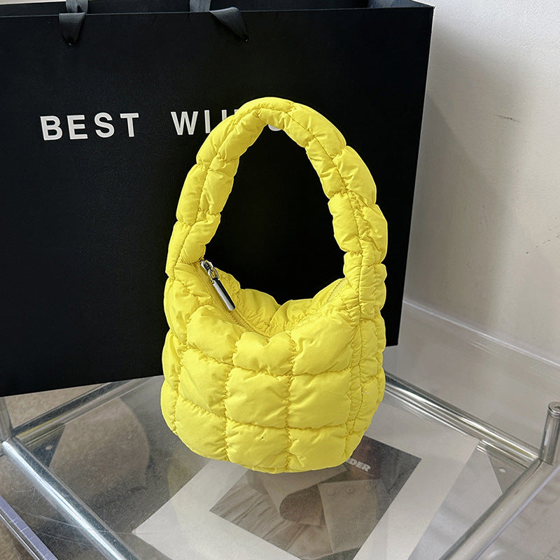 NYLIX.MINI – Pleated Nylon Dumpling Crossbody Bag