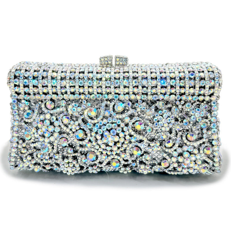 VOIDRA GemBlaze™ Crystal Bloom Clutch – Handcrafted Brilliance for Bold Evenings