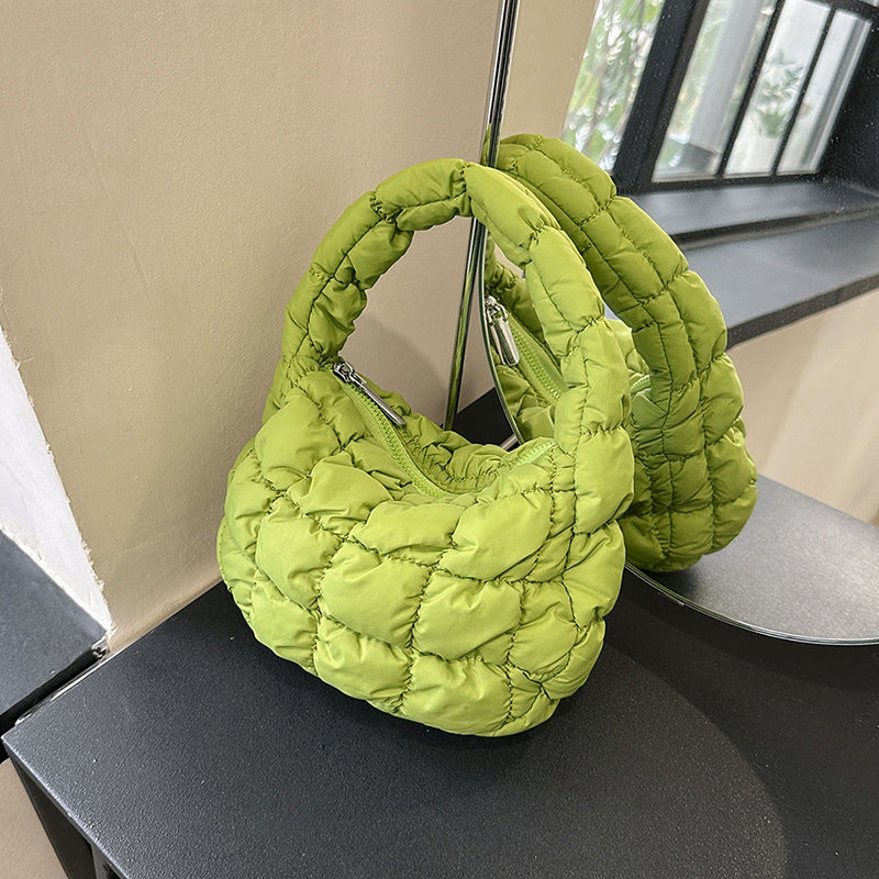 NYLIX.MINI – Pleated Nylon Dumpling Crossbody Bag