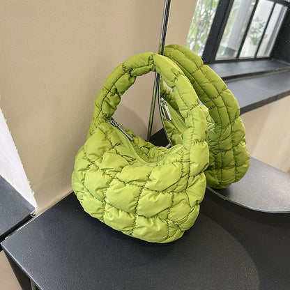 NYLIX.MINI – Pleated Nylon Dumpling Crossbody Bag