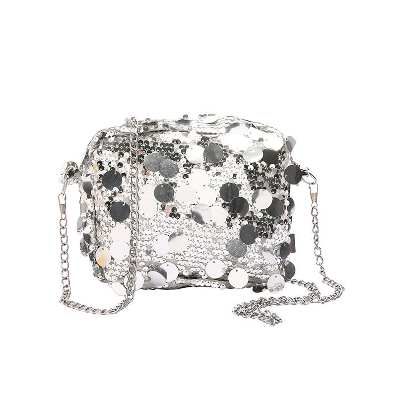 The Disco Bag | A Large Capacity Sequin & Chain Bag