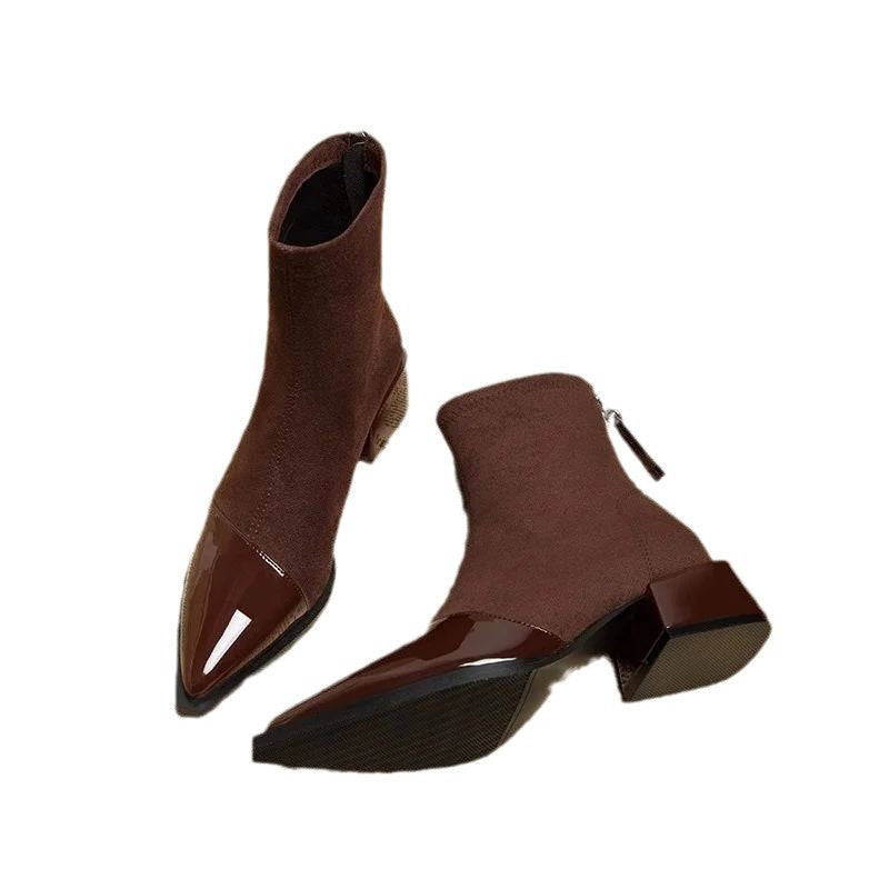 VOIDRA “MuseRise” Pointed Heel Boots – Sleek, Sculpted & All-Season
