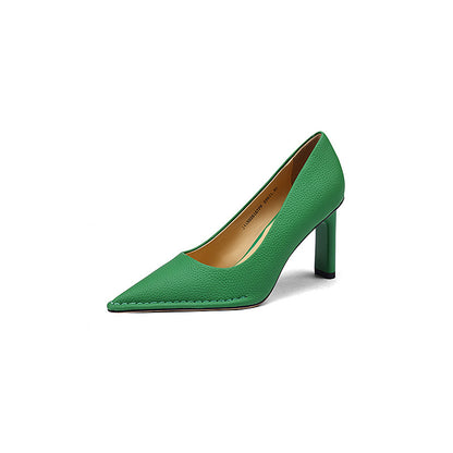 VOIDRA™ SculptHeels – Premium Cowhide Pointed High Heel Pumps (6–8cm)