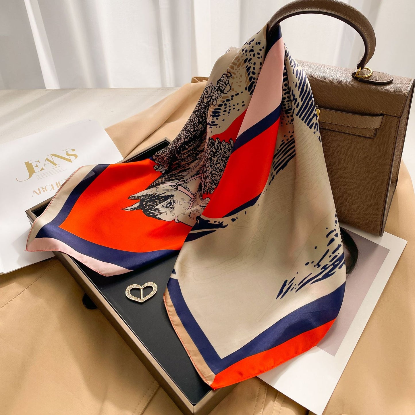 The VOIDRA Seoul 70 Silk Scarf