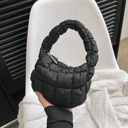 NYLIX.MINI – Pleated Nylon Dumpling Crossbody Bag