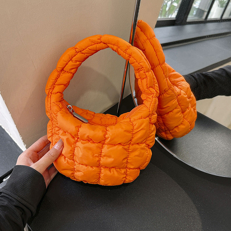 NYLIX.MINI – Pleated Nylon Dumpling Crossbody Bag