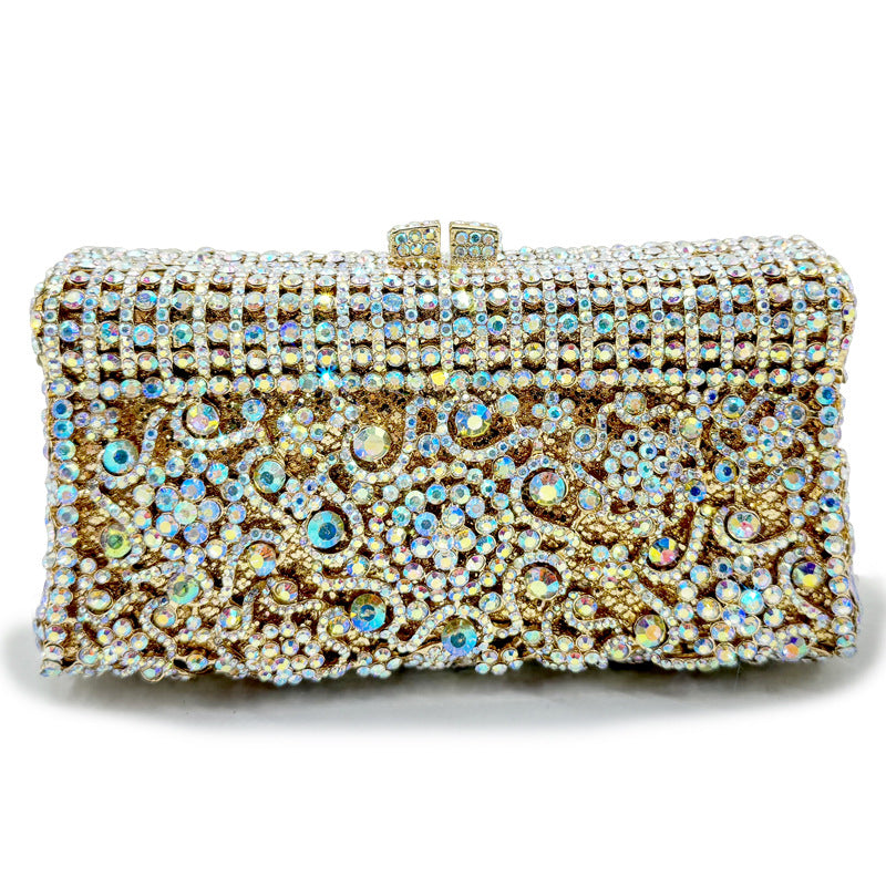 VOIDRA GemBlaze™ Crystal Bloom Clutch – Handcrafted Brilliance for Bold Evenings