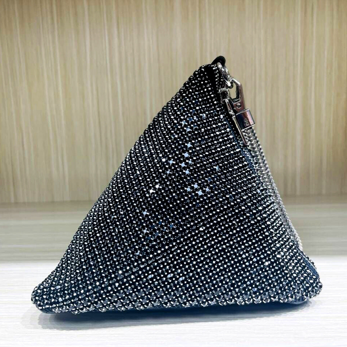 The Apex Triangle Wristlet | Diamond Finish