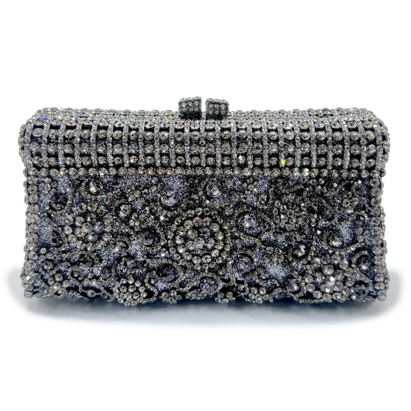 VOIDRA GemBlaze™ Crystal Bloom Clutch – Handcrafted Brilliance for Bold Evenings
