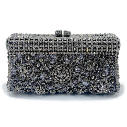 VOIDRA GemBlaze™ Crystal Bloom Clutch – Handcrafted Brilliance for Bold Evenings