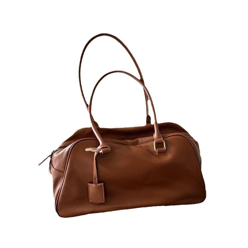 VOIDRA MetroTote – Genuine Leather Oversized Street Shoulder Bag