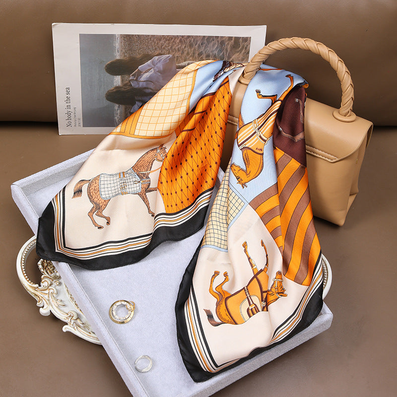 Vintage-Inspired Business Scarf for Professional Women