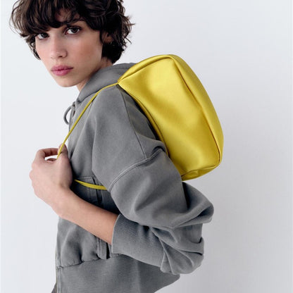 VOIDRA™ Satin Mini Shoulder Bag – Luxe Soft Underarm Purse