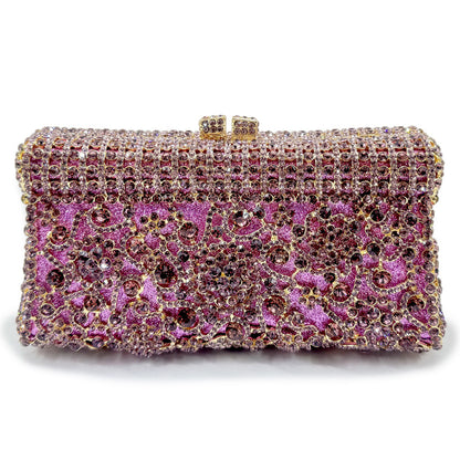 VOIDRA GemBlaze™ Crystal Bloom Clutch – Handcrafted Brilliance for Bold Evenings