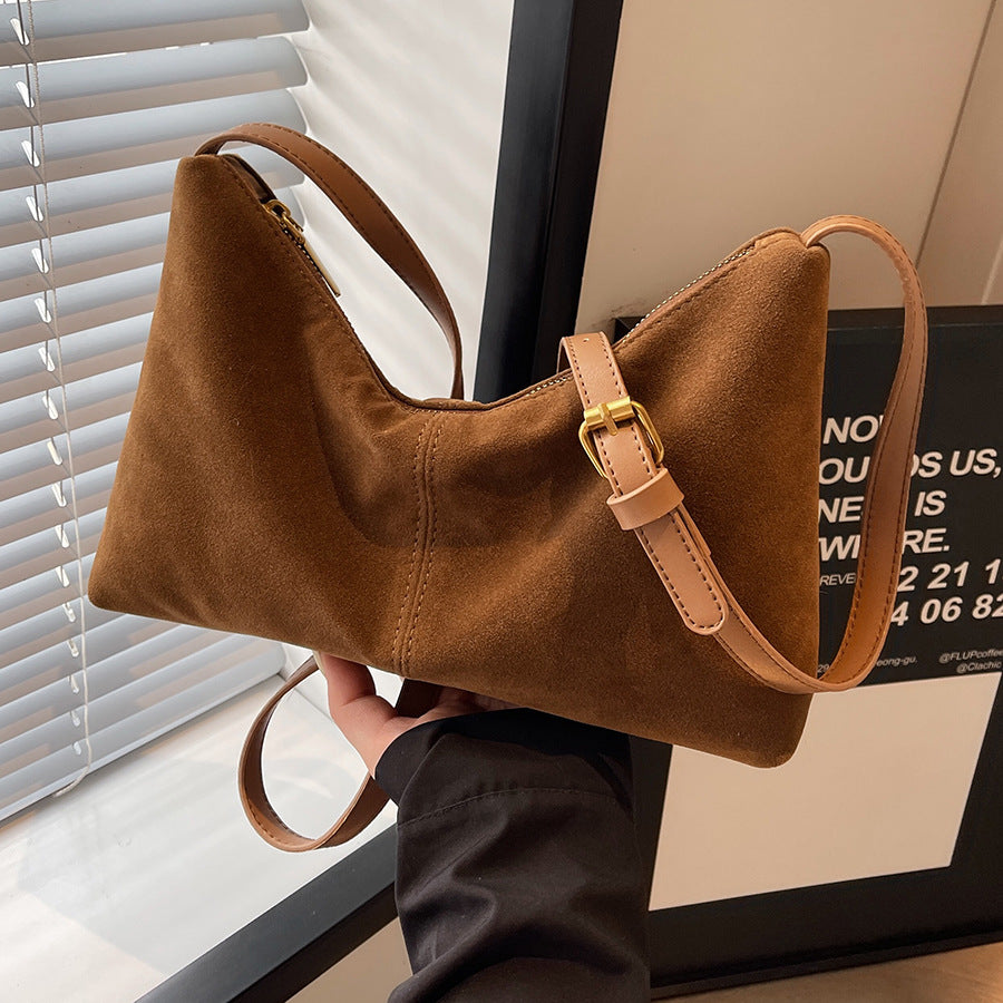 VOIDRA™ UrbaneVibe – Soft PU Vintage Shoulder Crossbody Tote