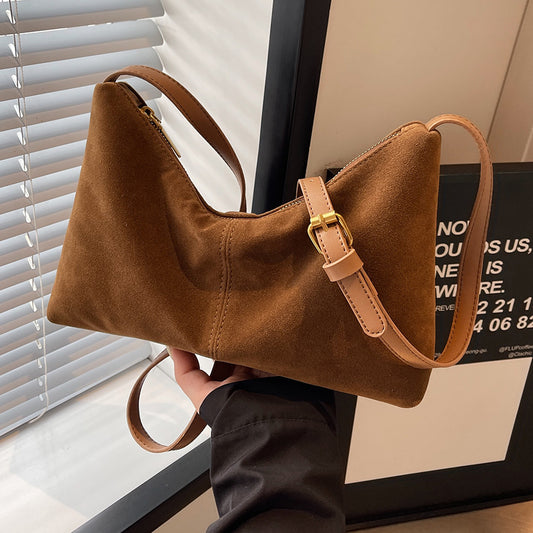 VOIDRA™ UrbaneVibe – Soft PU Vintage Shoulder Crossbody Tote