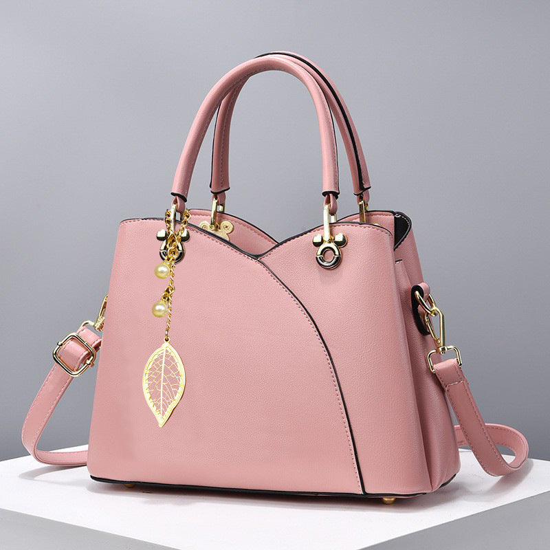 FLORESTA – Printed Cherry & Leaf PU Shoulder Bag