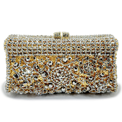 VOIDRA GemBlaze™ Crystal Bloom Clutch – Handcrafted Brilliance for Bold Evenings