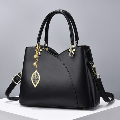 FLORESTA – Printed Cherry & Leaf PU Shoulder Bag