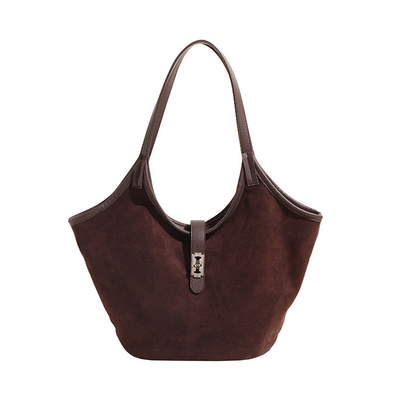 VELVETTA – Frosted Vintage PU Tote Shoulder Bag