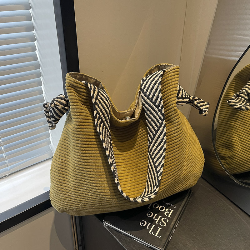 VOIDRA ÉlanCord™ – Soft Corduroy Urban Shoulder Bag