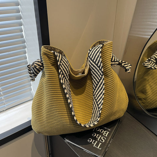 VOIDRA ÉlanCord™ – Soft Corduroy Urban Shoulder Bag