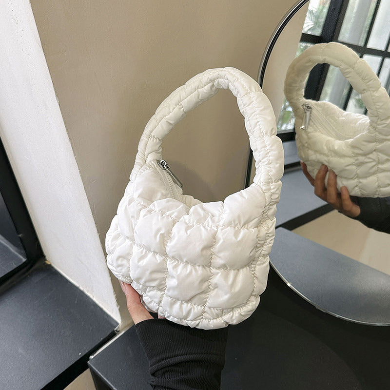 NYLIX.MINI – Pleated Nylon Dumpling Crossbody Bag