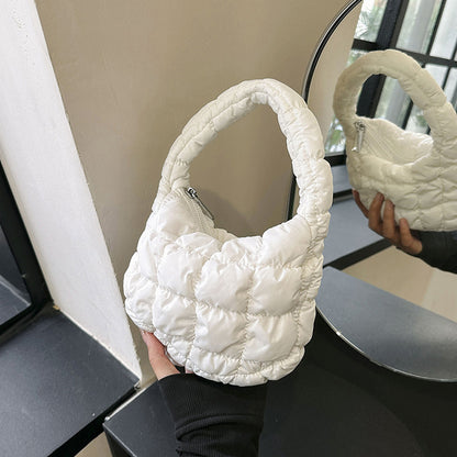 NYLIX.MINI – Pleated Nylon Dumpling Crossbody Bag