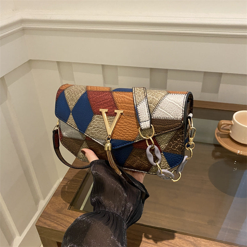 OPAL – Color Splice Medium Crossbody Shoulder Bag