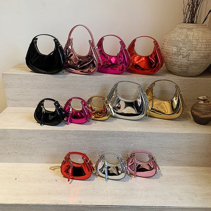 VOIDRA OrbitPop™ Candy-Coloured Mini & Midi Round PU Shoulder Bag