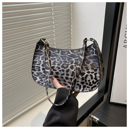 VOIDRA WildMuse: Leopard Print Soft Messenger Bag