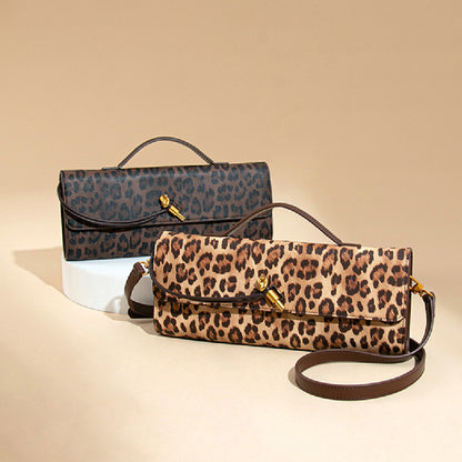 VOIDRA LÉOFEM™ Clutch – Retro Leopard Print Evening Bag