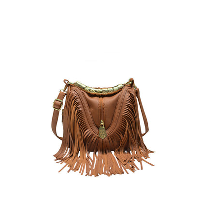 The FringeFlow Shoulder Bag | Boho Drama Meets Modern Grace
