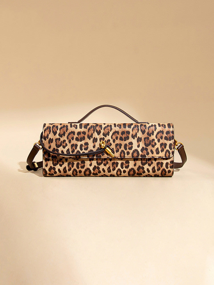 VOIDRA LÉOFEM™ Clutch – Retro Leopard Print Evening Bag