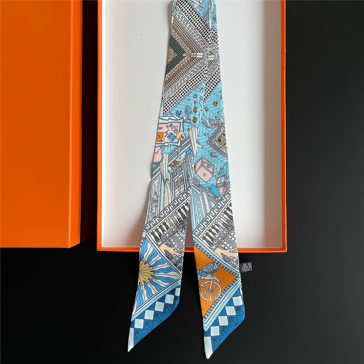 VOIDRA "Echo" Silk Styling Ribbon | Thin Silk Scarf for Hair & Handbag