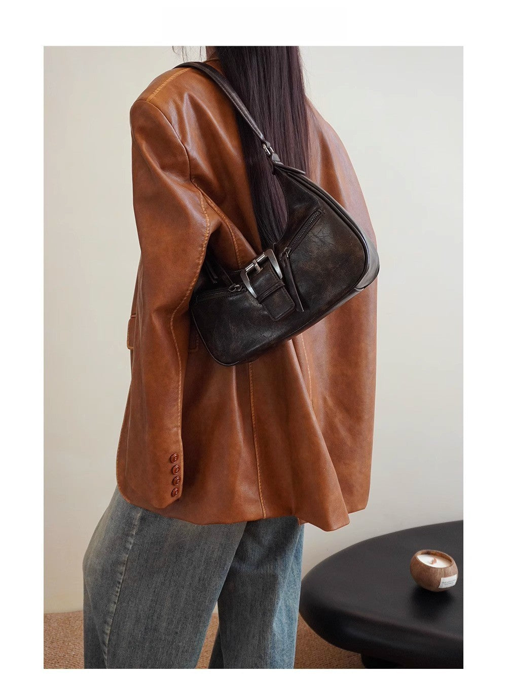 VOIDRA LunaLoop™ – Retro Crescent Shoulder & Crossbody Bag