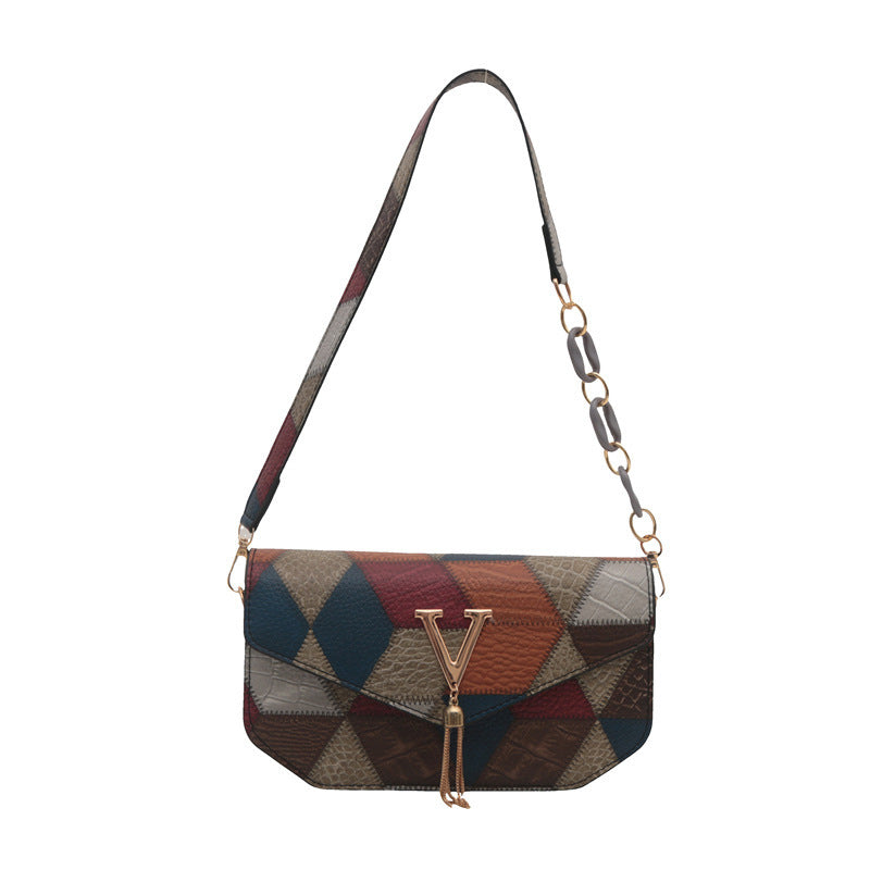 OPAL – Color Splice Medium Crossbody Shoulder Bag